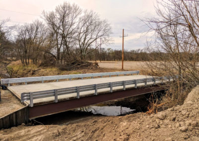 Bridge Construction Mulberry Creek Northern Kansas